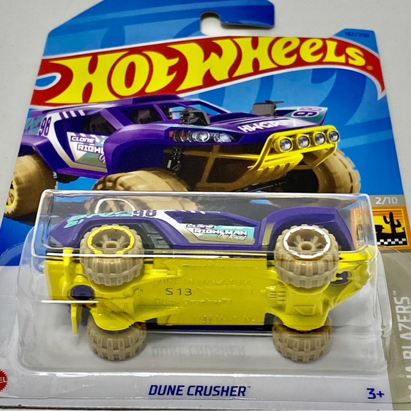 ✅ 🚗 4/$20 🚗 NEW MATTEL HOT WHEELS 2/10 HW BAJA BLAZERS DUNE CRUSHER #182/250 - Picture 3 of 3